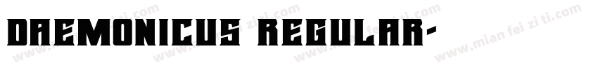 Daemonicus Regular字体转换